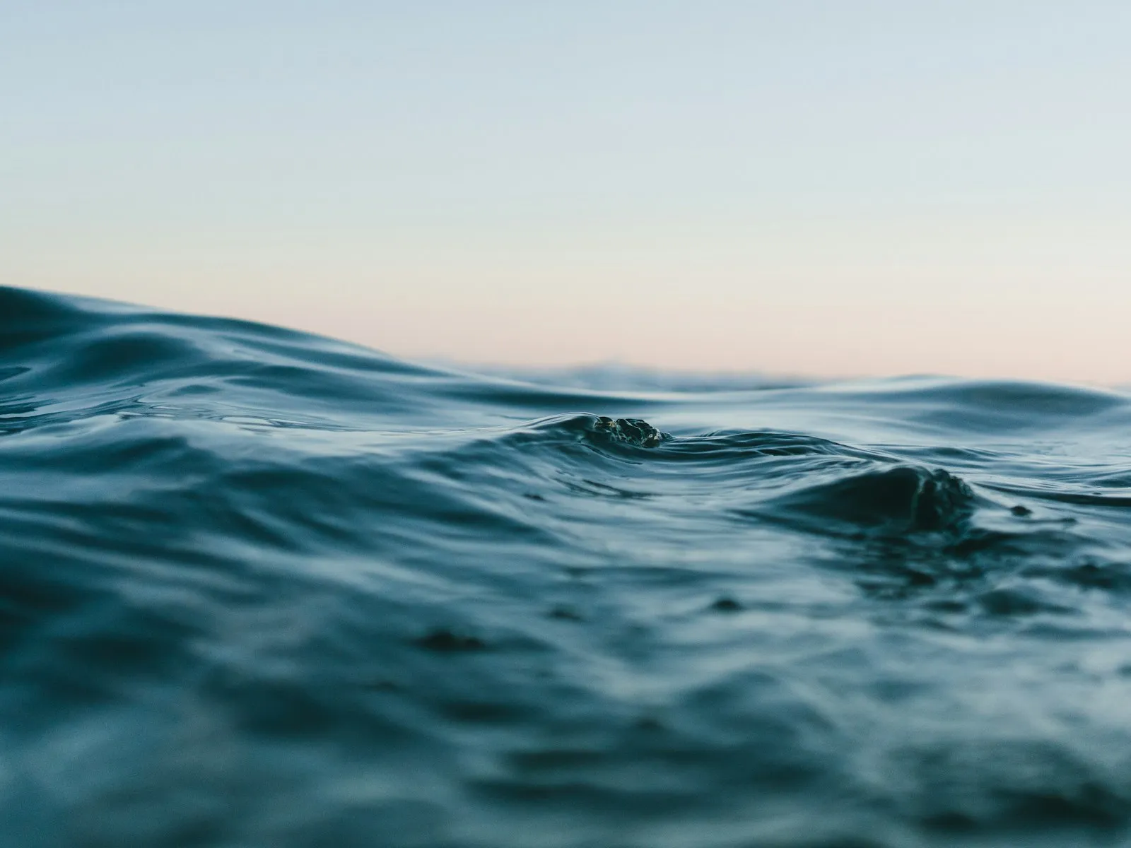 Calm water at eye level